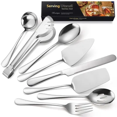 Servierbesteck-Set 8-teilig Edelstahl Buffet-Set