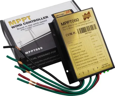 Immagine prodotto di Regolatore di carica per turbine eoliche, ricarica automatica, impermeabile IP67, regolatore MPPT060