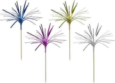Produktbild von METALTEX 257816080 Deko-Picker "Feuerwerk", 24 Stück / Partypicker