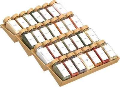 Obrázok produktu pre Vložka do zásuvky na koreniny, výsuvná, drevená