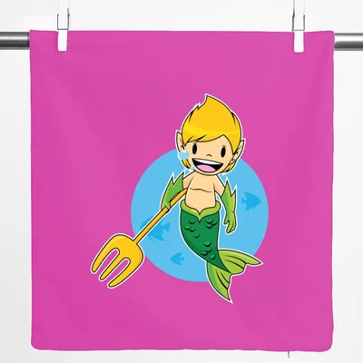 Produktbild von Huuraa Kissenbezug Wassermann Fabelwesen 40x40cm Fuchsia Baumwolle Dekokissenbezug Geschenkidee