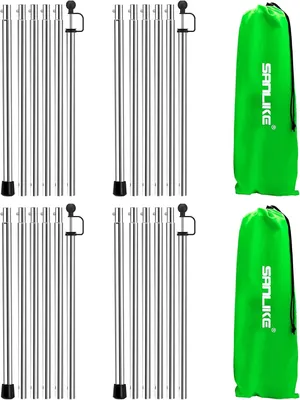 Produktbild von Teleskopstange aus Edelstahl, 240 cm, verstellbar, für Zelte und Planen