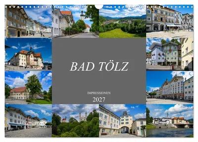 Produktbild von Bad Tölz Impressionen (Wandkalender 2027 DIN A3 quer), CALVENDO Monatskalender