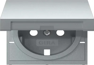 Produktbild von Gira Abd. SCHUKO-Steckd. KD System 55 F Alu 492226