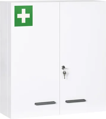Produktbild von kleankin Medizinschrank, 2-türiger Apothekerschrank, Arzneischrank, Wandmontage