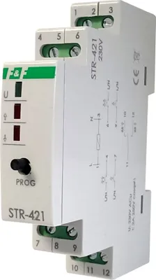 Zdjęcie produktu dla F&F | Sterownik rolet STR-421 - 230V - 2-przyciskowy - Programowalny - LED - Centralna kontrola