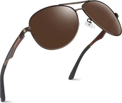 Produktbild von Pilotenbrille Herren Polarisiert UV400 Sonnenbrille Damen - GQUEEN