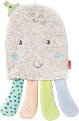 Productafbeelding van Waschhandschuh Oktopus – Vrolijke Waschlappen voor Badplezier bij Baby's en Kinderen – 25 cm