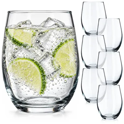 Zdjęcie produktu dla KADAX Szklanki Zestaw 6szt Do Drinków Napojów Sok Szklanka 580ml Komplet Szklanek