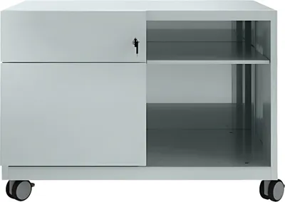 Produktbild von Note Caddy, Rollcontainer, Schublade rechts, B 800 mm, silber