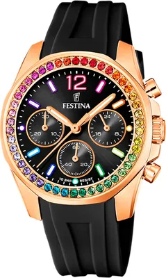 Obrázok produktu pre Festina PUR dámske náramkové hodinky čierne ležérne D2UF20611/3