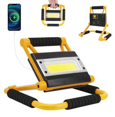 Productafbeelding van 20W led-bouwlamp met accu, accu 4400 mAh, 1600 lumen