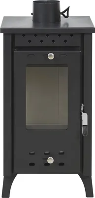 Image de Poêle à bois Matilde Nera, puissance 7,7 kW, L33xP38,5xH74