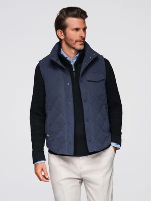 Obrázok produktu pre Ombre Clothing Pánska vesta Tunk navy S/M