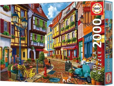 Produktbild von Educa Puzzle 2000 Teile Bright Street Stadtpuzzle Erwachsene