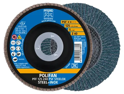 Zdjęcie produktu dla PFERD 67664125, 12,5 cm, 12200 RPM, 40 g, 10 szt.