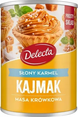 Zdjęcie produktu dla Delecta Masa Krówkowa Słony Karmel Kajmak 400 G