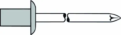 A diagram of a blind rivet.