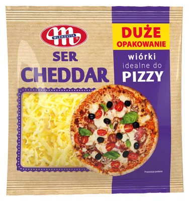 Zdjęcie produktu dla Mlekovita Ser Cheddar wiórki 300g