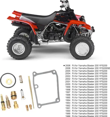 Obrázok produktu pre Súprava na opravu karburátora pre karburátory, vhodná pre Yamaha Blaster 200 YFS200 YFS200SE 1988–2006