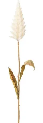 Produktbild von artplants.de Dekozweig Hasenschwanzgras GLINOR, Creme, 55cm - Künstlicher Graszweig