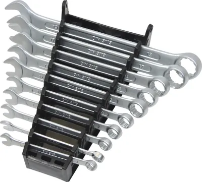 Produktbild von FAMEX 10355-10 Ringmaulschlüssel Satz - Gabelringschlüssel Maulschlüssel Ringschlüssel – 10-tlg.