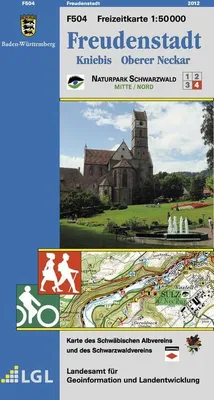 Produktbild von Topographische Freizeitkarte Baden-Württemberg Freudenstadt