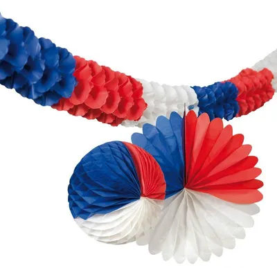 Produktbild von Deko Set 3 tlg. blau weiss rot