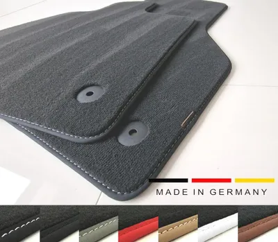 Produktbild von 2 Velours Auto Fussmatten passend für Porsche 986 Boxster 1996-2004 Premium   ( ROT )