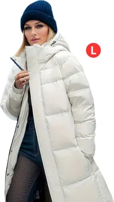 Produktbild von Winterjacke – ParkaDamenwinterjacke – Winter – Für Erwachsene – Weiß – Größe L