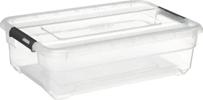 Produktbild von 5Five Aufbewahrungsbox mit Deckel - Solutions Box - 26 Liter - 58 x 39 x 18 cm - Kunststoff