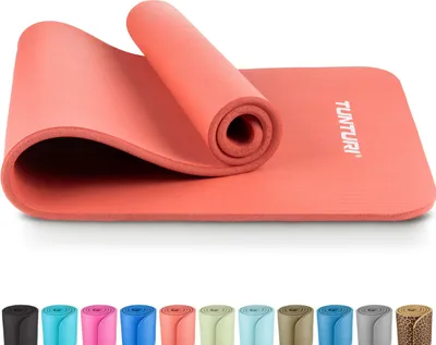 Produktbild von Tunturi Dicke NBRmatte 15mm - Rutschfest Gymnastikmatte - Für Yoga und Pilates - Sportmatte 180x60x1,5cm -Schadstofffrij - Besonders komfortabel - Roségold