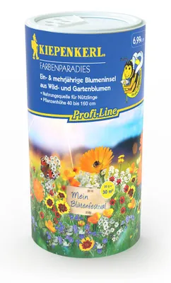 Produktbild von Farbenparadies für 30 m² (Dose) | Blumenwiese von Kiepenkerl [MHD 12/2023]