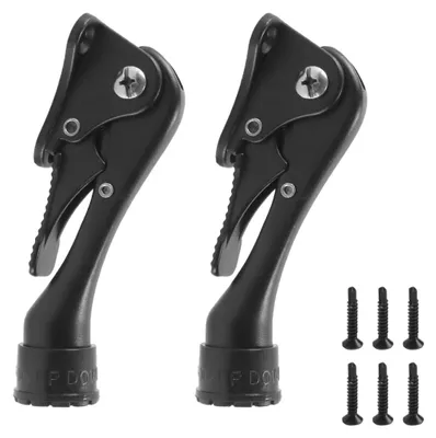 Productafbeelding van 2 stuks deurstoppers, kickdown deurstoppers, zinklegering, zwart