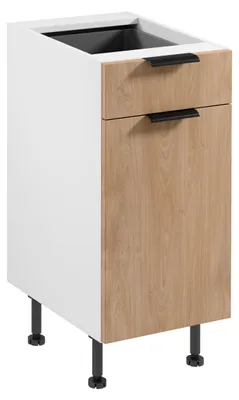 Produktbild von Unterschrank mit Schublade SALERNO – Breite 40 cm, weiß/Eiche