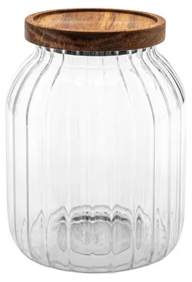 Produktbild von Einmachglas "harmony" 2l aus glas und akazie - 5 five simply smart