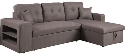 Produktbild von Ecksofa reversibel mit Schlaffunktion "Axel" - 3-Sitzer - Taupe
