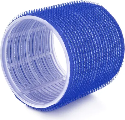 Produktbild von Ponik's Lockenwickler, Selbsthaftend Haftwickler Set - 76 mm - 6 Stücke - Max Jumbo Größe Selbsthaltende Rollen Selbst Griff Locken, Blau