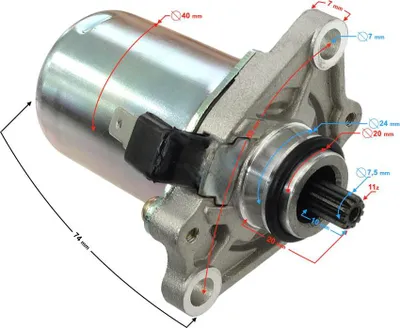Immagine prodotto di Motorino di avviamento per scooter a 2 tempi DJ50, 11 denti
