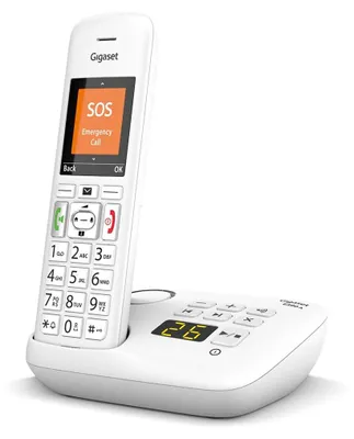 Produktbild von Gigaset E390A, DECT-Telefon, Kabelloses Mobilteil, 200 Eintragungen, Anrufer-Identifikation, Weiß
