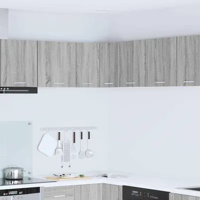 Produktbild von Möbel Hängeschrank Grau Sonoma und Weiß 57 x 57 x 40 cm Holzwerkstoff - Küchenschränke &2519
