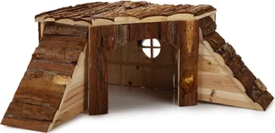 Produktbild von Beeztees Forest Blockeckhütte - Nagerkäfig - 48x48x21 cm
