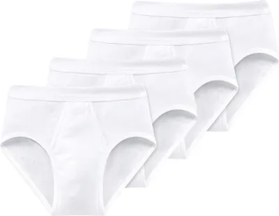 Produktbild von Schiesser 4er Pack Baumwolle Essentials Feinripp Slip / Unterhose Mit komfortablem Softbund und Eingriff, In hochwertiger, bequemer Feinripp-Qualität, Besonders strapazierfähig und langlebig