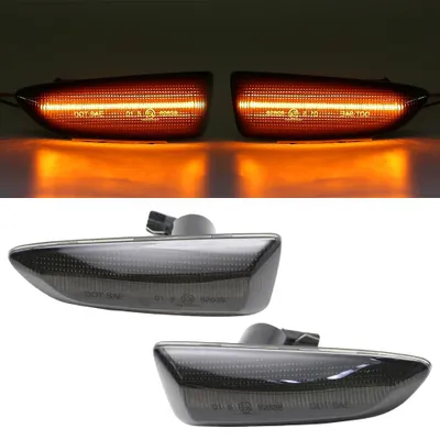 Für Opel Astra J K Insignia Zafira Crossland Grandland LED Seitenblinker Schwarz in der Farbe Schwarz von Goingfast