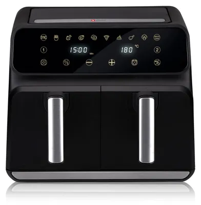 Productafbeelding van Airfryer dubbel - 8 liter - 1700 W - Zwart