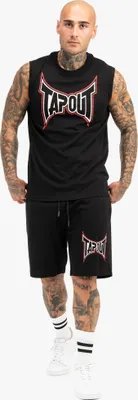 Obrázok produktu pre Pánsky set trička a šortiek bez rukávov regular fit DORRISA Black/White/Red L Tapout
