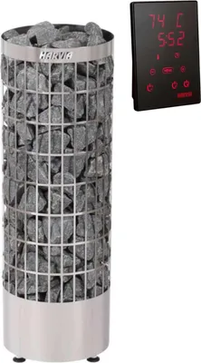Produktbild von Harvia Cilindro XE 6,8 kW PC70XE finnischer Saunaofen inkl. Steuerung Xenio - Touchbedienfeld