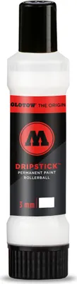 Produktbild von Molotow Dripstick Rollerball PP 3 mm 30 ml, signalweiss, Squeeze Bottle