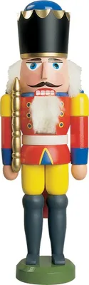 Produktbild von König rot (29cm) Nussknacker von Seiffener Volkskunst
