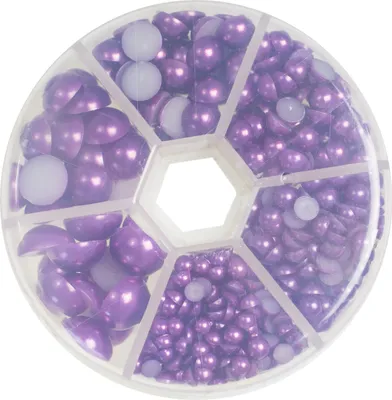 1 Box / 690 Strasssteine Cabochons Kunststoff 4~12x2~6mm, lila